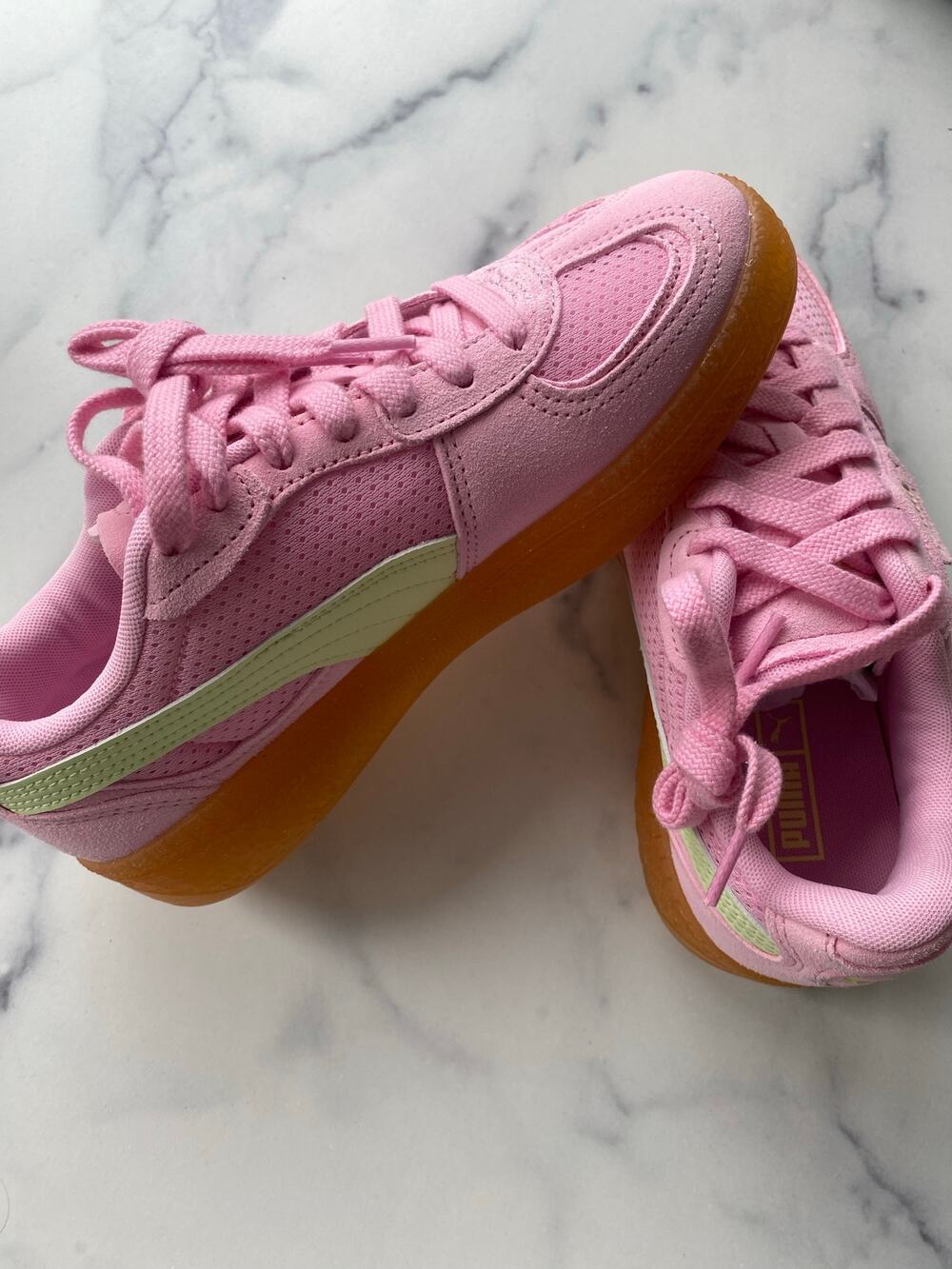 PUMA Palermo Moda Terrace Pink Shimmer-Apple Spritz Sneakers Size 8